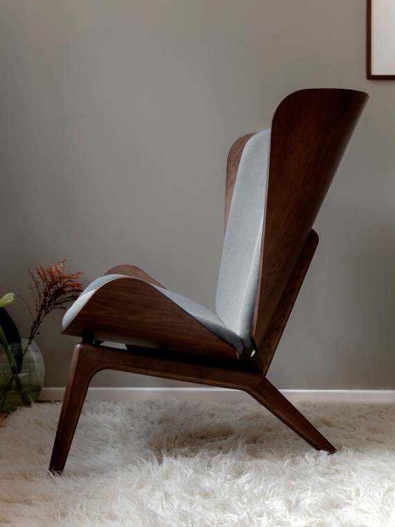 Scandinavian oak Armchair, The Reader Umage