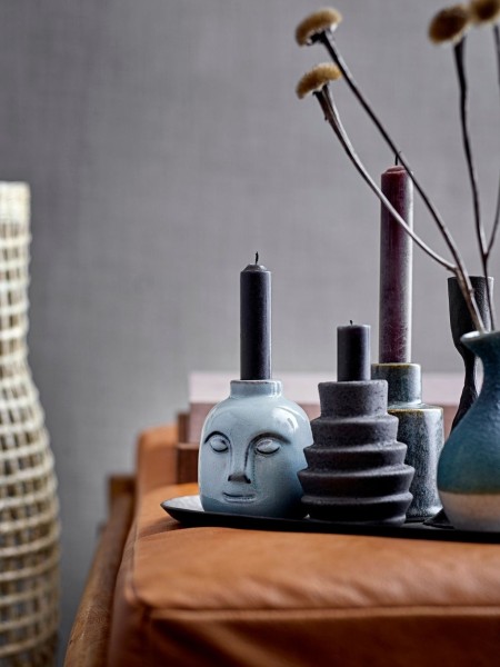 Bloomingville Eliot Green Glass Candle Holder