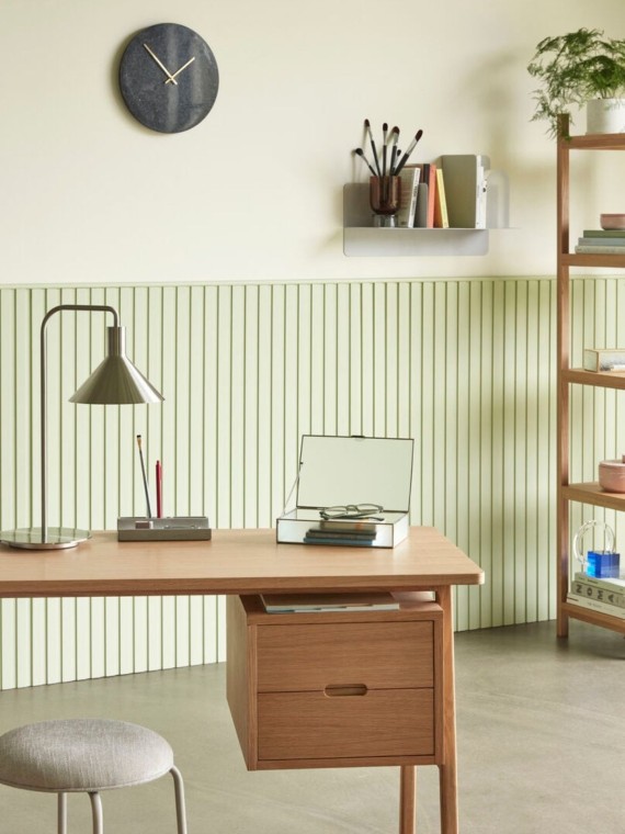 Bureau Jensen en chêne avec tiroirs Hübsch