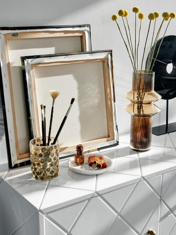 Nordal Vase Rilla en verre marron taille M