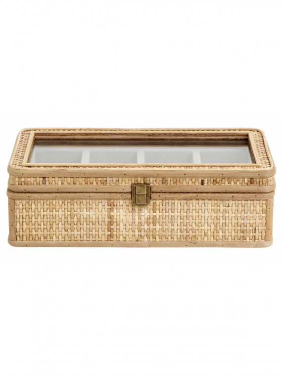 Boîte à bijoux en rotin Rattan, Nordal | MBS Design