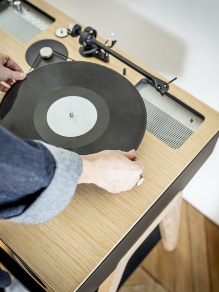 La Boite Concept Lx Platine vinyle chêne clair