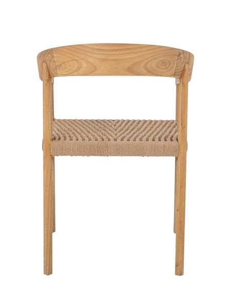 Bloomingville Fauteuil vitus en chêne naturel et corde