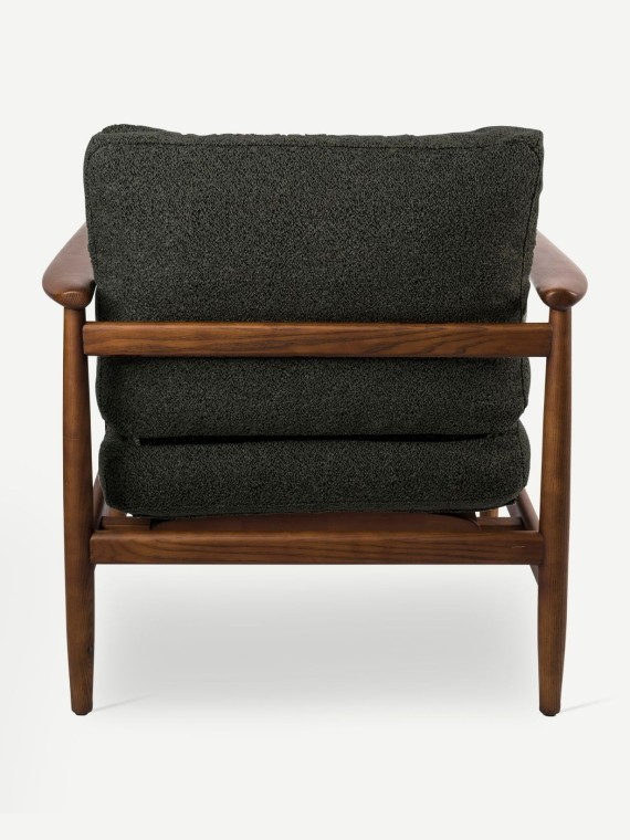 Fauteuil en frêne foncé Todd Pols potten