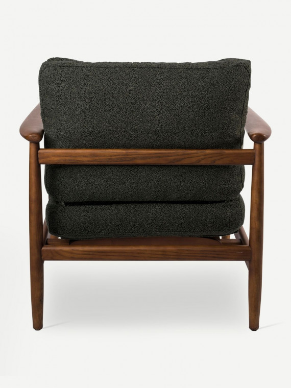 Fauteuil en frêne foncé Todd Pols potten