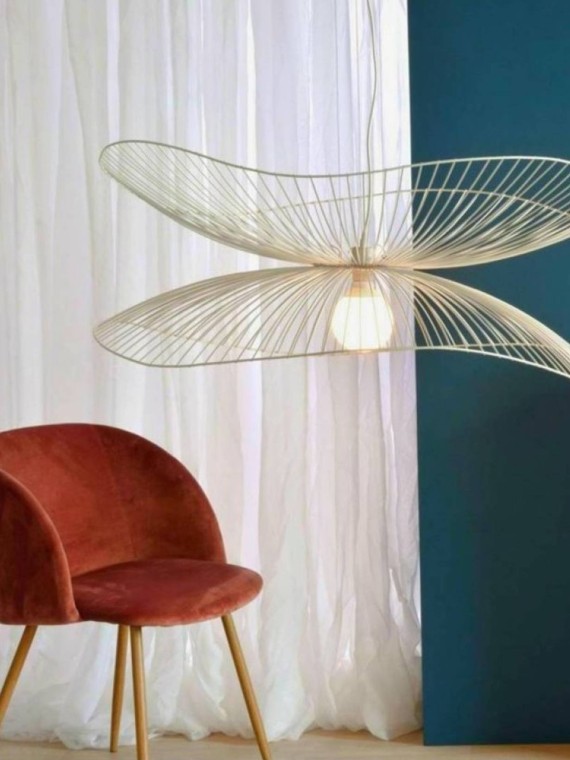 Suspension en métal or gold Libellule L Forestier