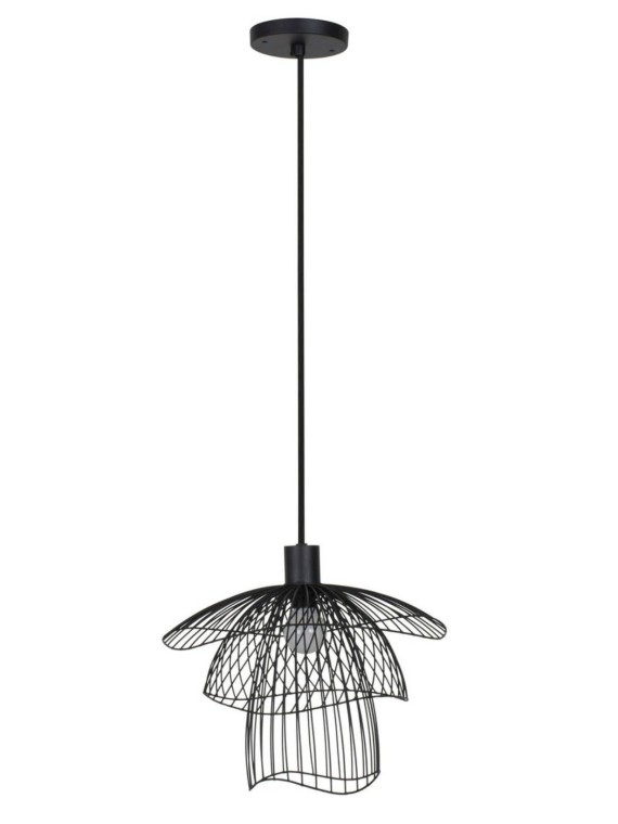 Suspension en métal Papillon xS forestier noir