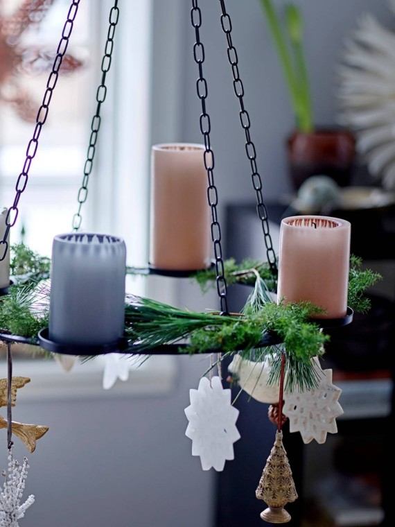 Ornement de Noël en marbre, Otilde Bloomingville boule de noël