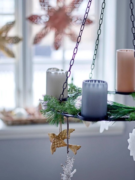 Gold-plated aluminium ornament, Petry Bloomingville