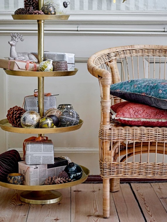 Christmas ornaments in acrylic, glass and cotton, Heyal Bloomingville