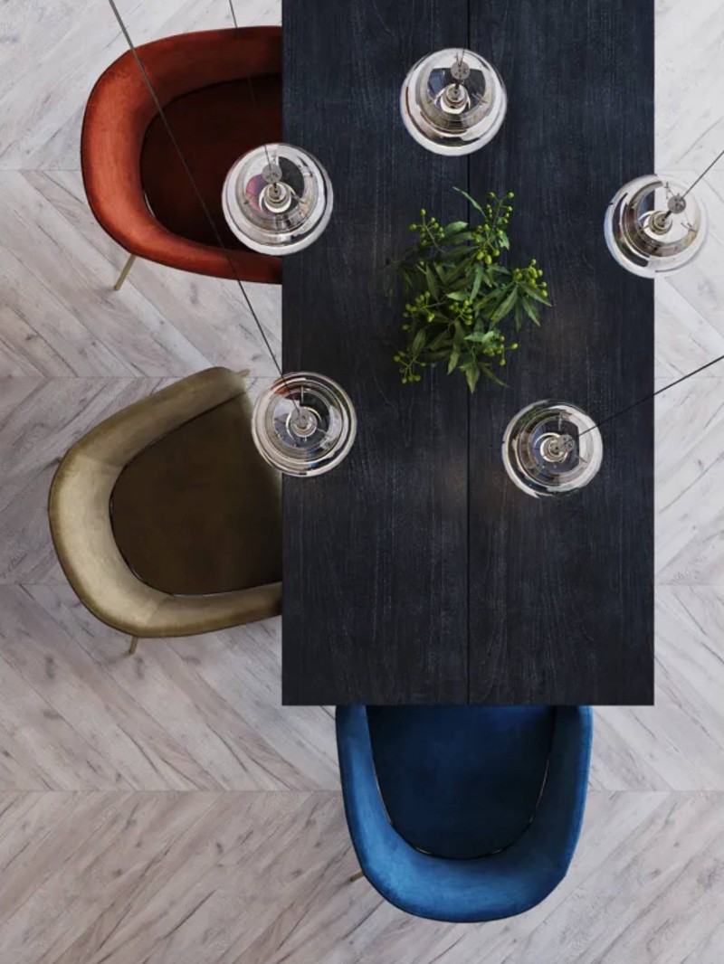 Velvet and gold metal chair, Polka Pomax