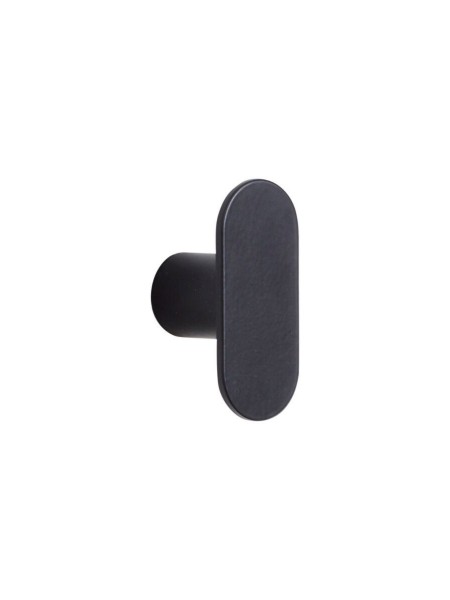 Brass furniture knob, Voss Hubsch black