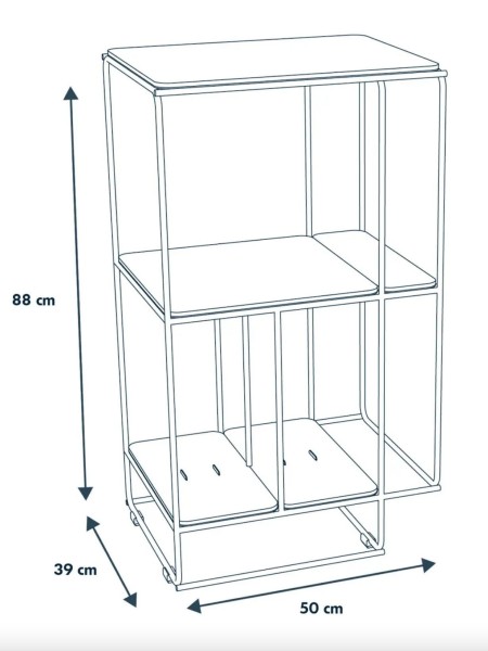 Meuble Market Set acoustique modulaire LINES dimensions