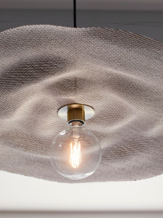 Suspension lumière avec abat-jour en matière Varian, Rivage