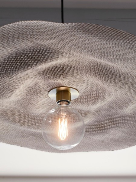 Suspension light with lampshade in Varian material, Rivage