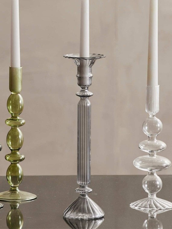 Chandelier en verre fumé noir, Eriska Nordal