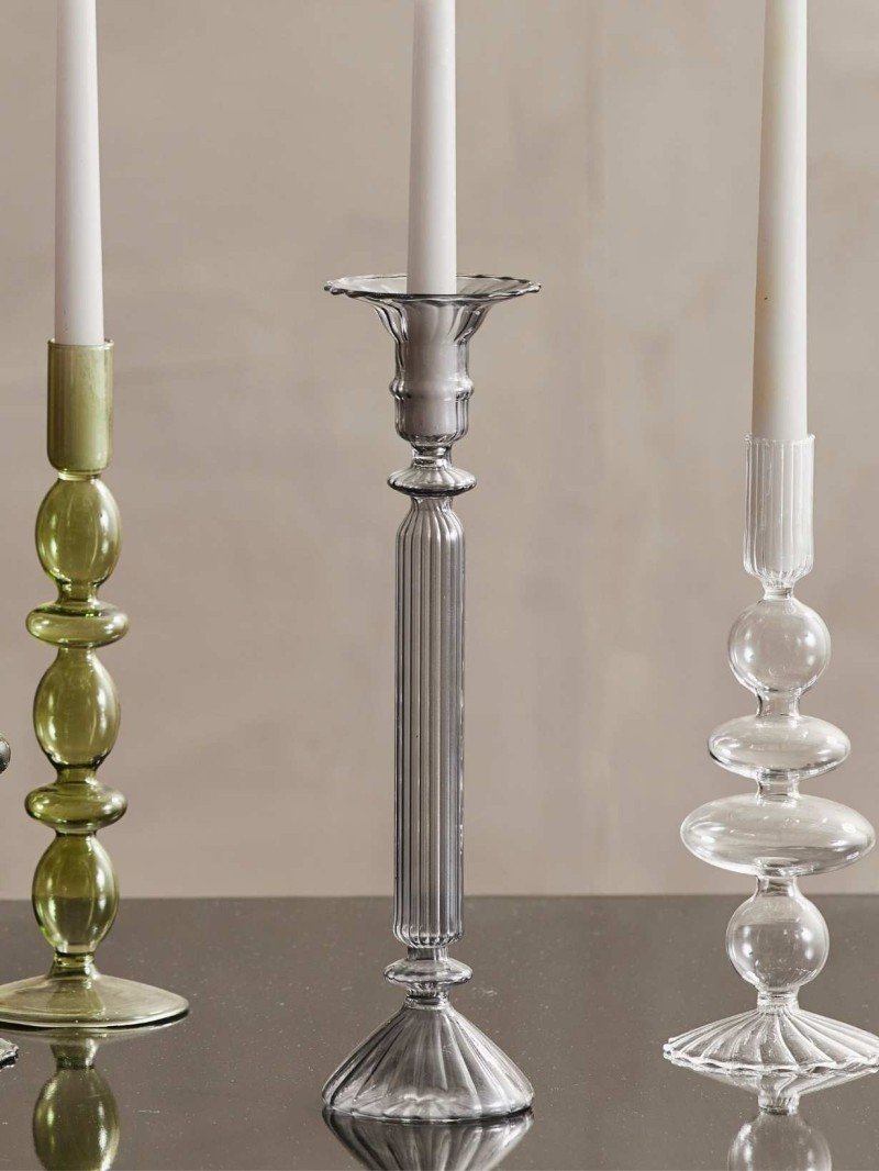 Chandelier en verre fumé noir, Eriska Nordal