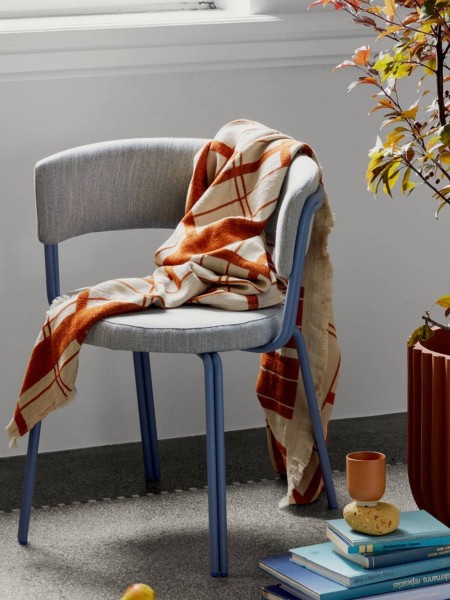 Big chair in iron and textile, Oda Broste Copenhagen