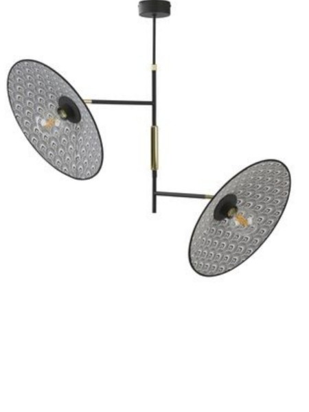 Black Peacock Gatsby Art Deco 2-light ceiling lamp, , Market Set | MBS Design
