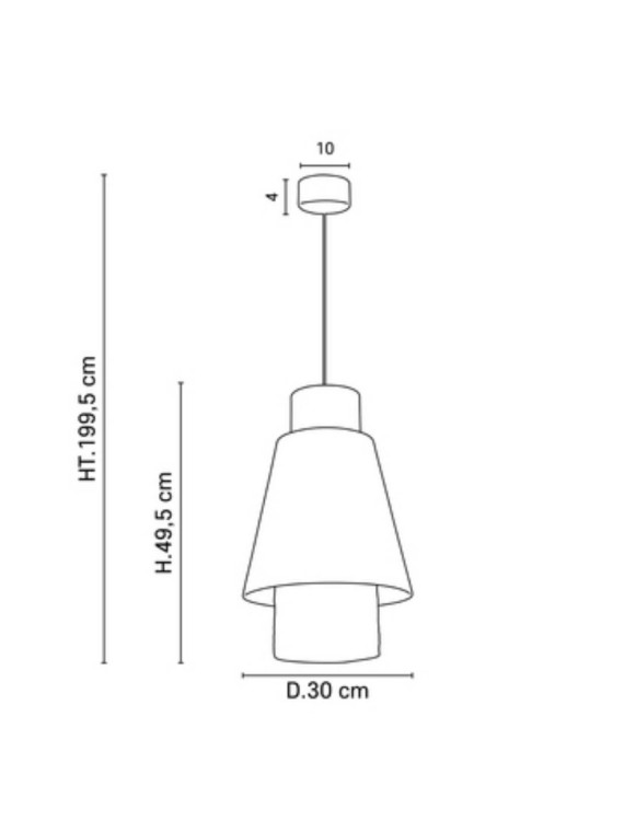 Pendant lamp in washed linen and pink and indigo blue cane, Singapore S Market set