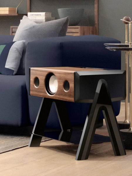Wireless high-fidelity speaker, Cube Woody La Boite Concept