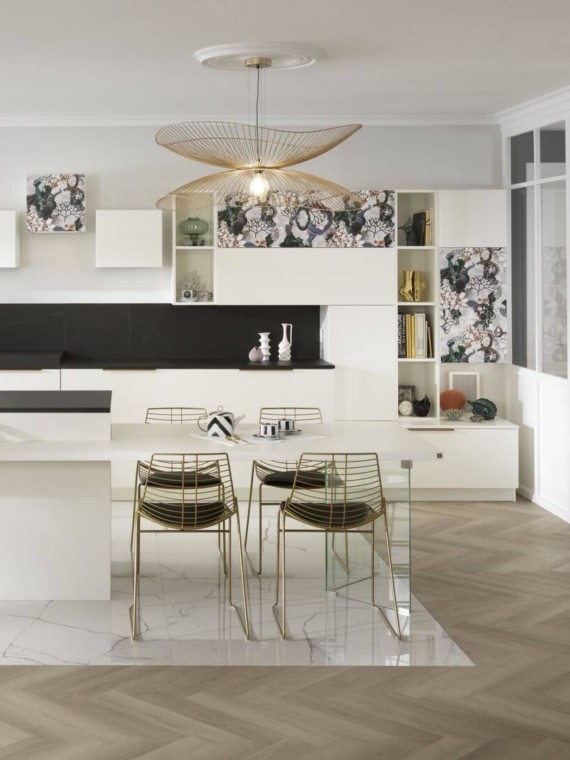 Suspension en métal or gold Libellule L Forestier