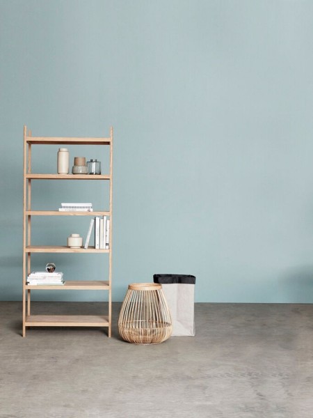 Oak shelf with six shelves, Simplo - Hübsch