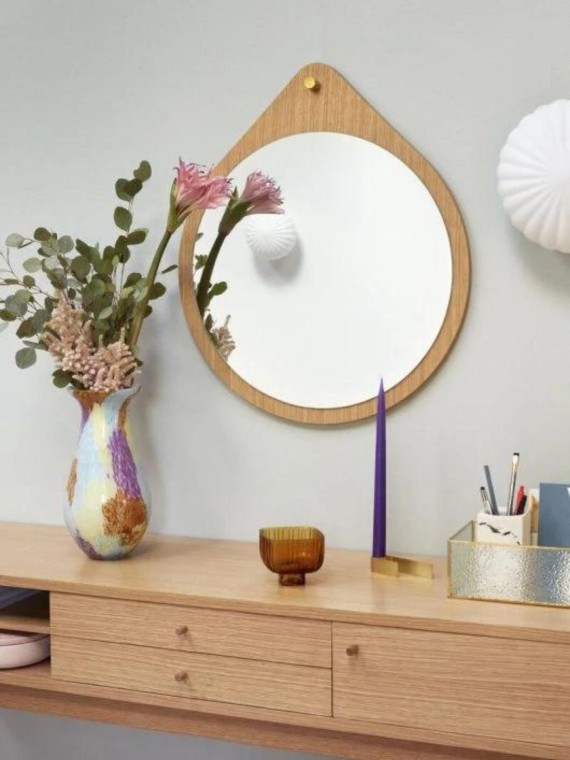 Wall lamp in glass and brass Kumu of the brand Hübsch