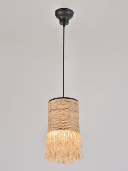 Market Set Suspension en raphia et bana-Formentera 1L-D15-H29