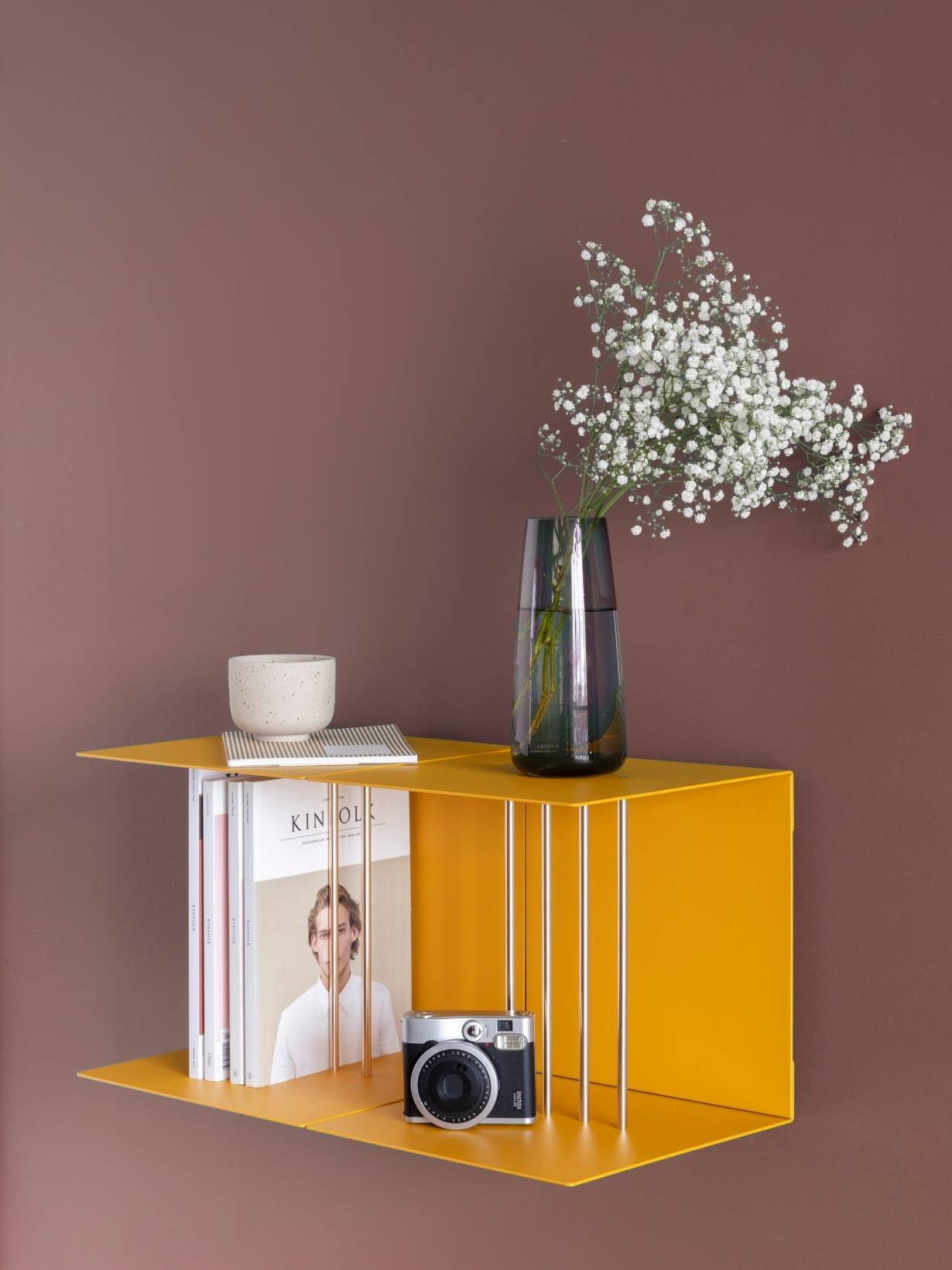 Étagère en acier et aluminium, Teaser Umage jaune