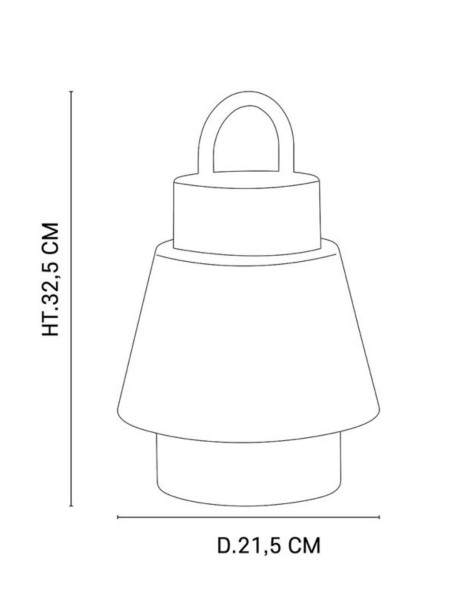 Outdoor lantern with bamboo handle singapore market set