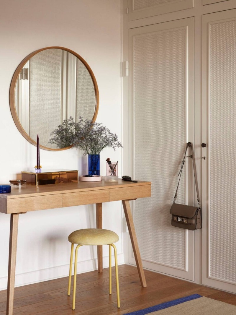 Bureau tripple en chêne, Hübsch