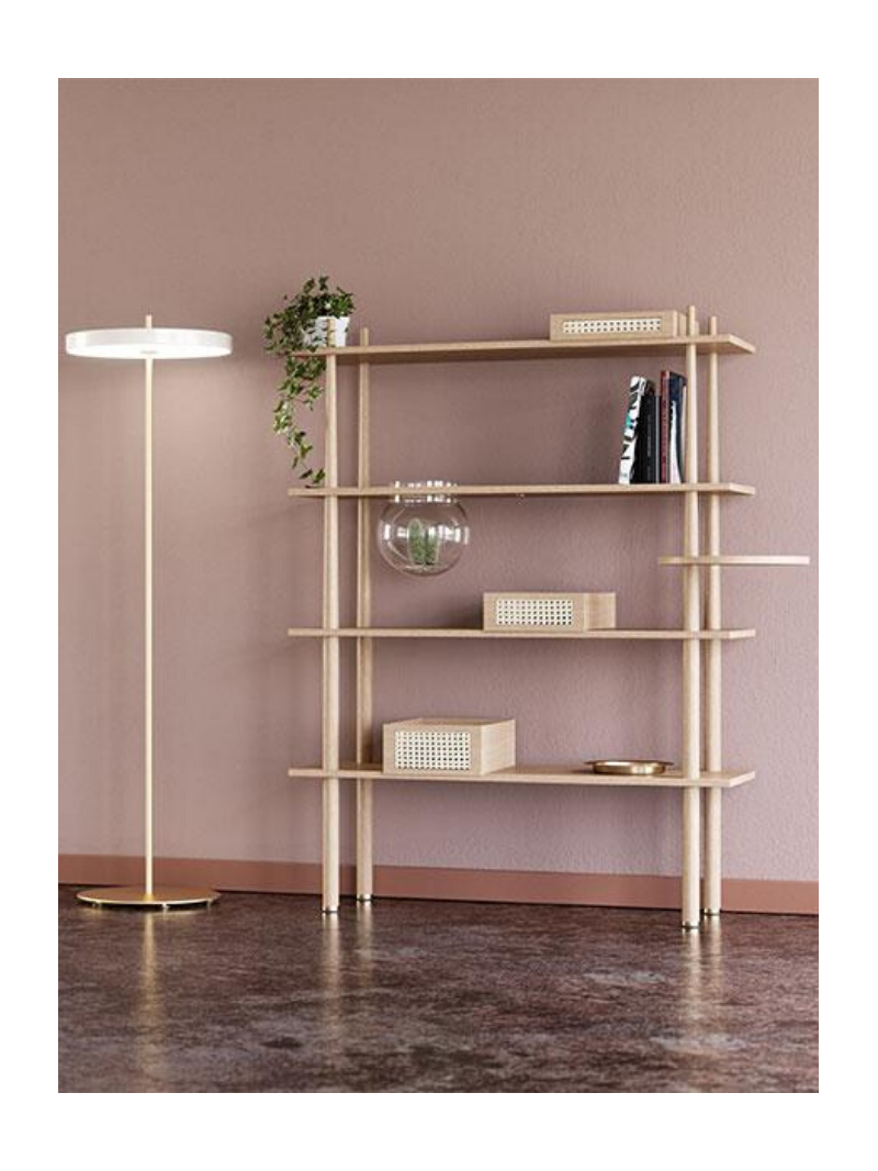 UMAGE - Oak wood shelf, Stories - MBS Design
