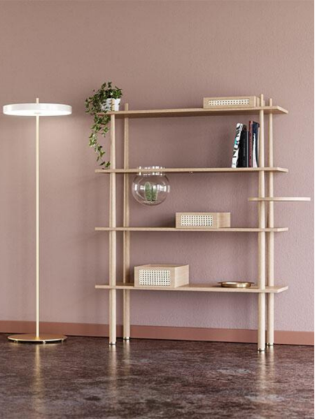 UMAGE - Oak wood shelf, Stories - MBS Design