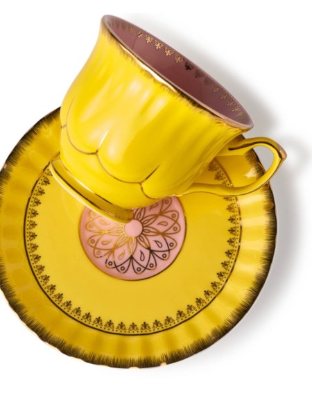 Set of 4 tea cups with saucer, Grandpa Pols potten