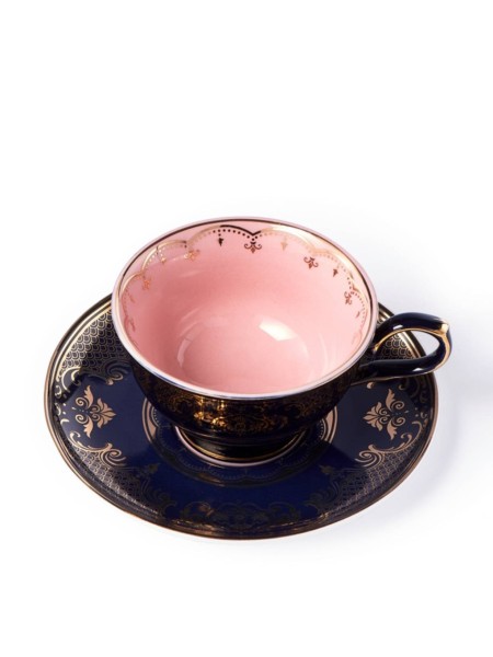 Set of 4 tea cups with saucer, Grandpa Pols potten