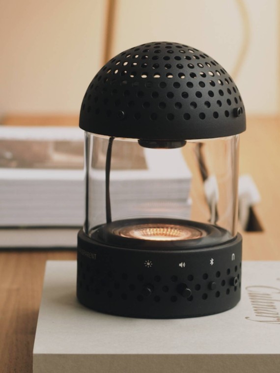 Tempered Glass Bluetooth Speaker, Light Speaker Transparent