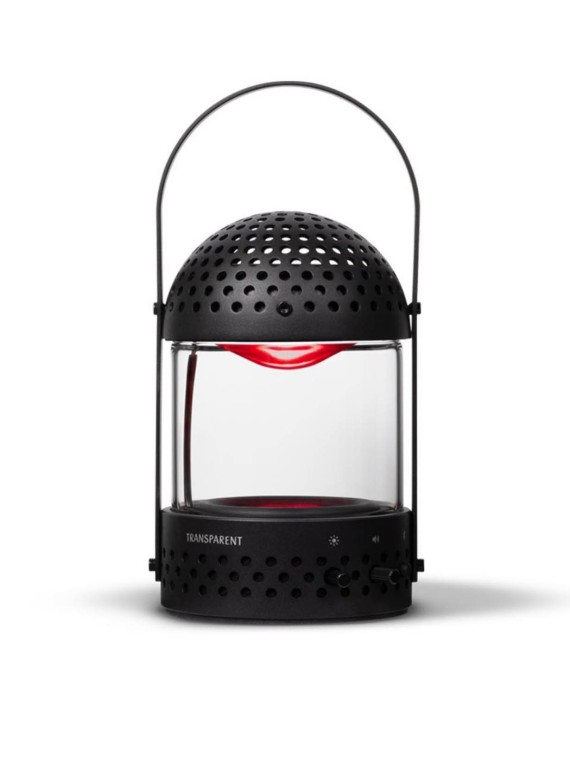 Enceinte Bluetooth en verre trempé, Light Speaker Transparent