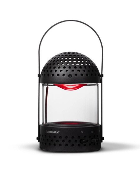 Enceinte Bluetooth en verre trempé, Light Speaker Transparent avec poignée