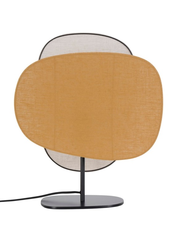 Lamp base, Screen 70's of two linen screens, Market Set