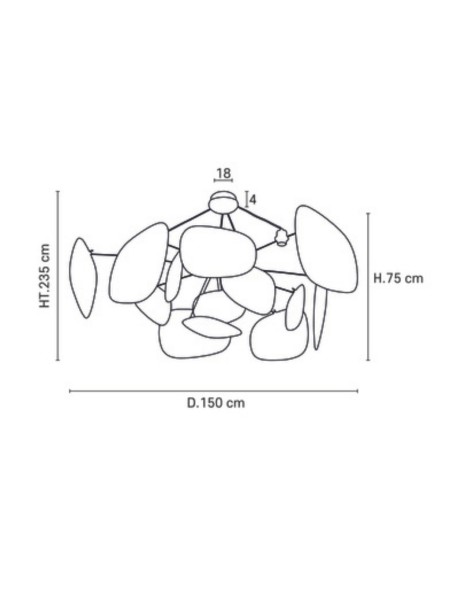 Suspension en lin Screen 70's, 4L de Market Set