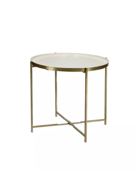 Flex metal sidetable with removable tray - Pomax | MBS Design
