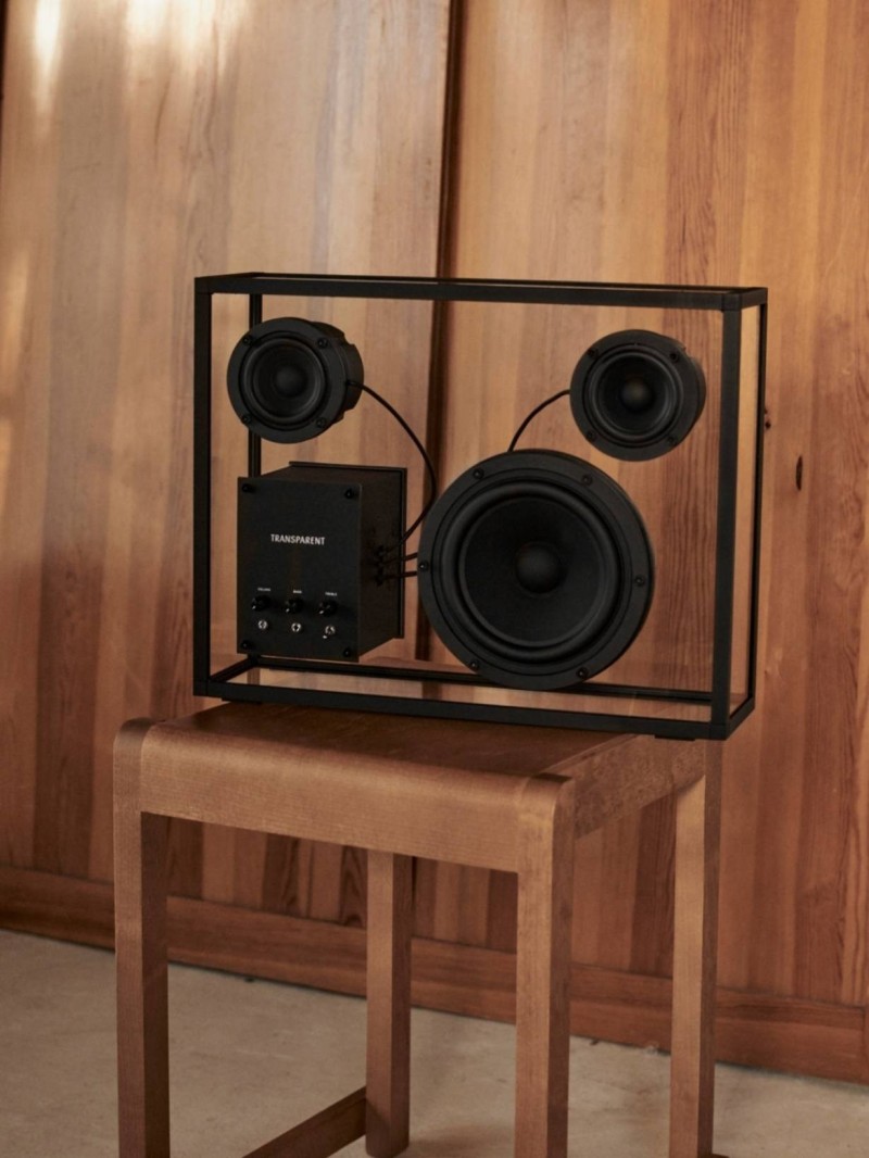 Tempered Glass Bluetooth Transparent Speaker, Transparent | MBS Design