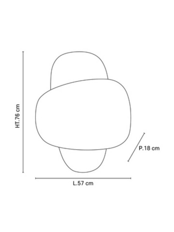 Applique murale 2 écrans, Screen 70's 2L