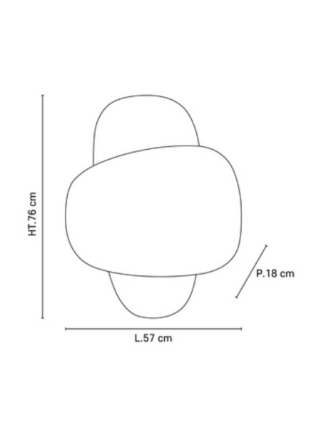Wall lamp 2 screens, Screen 70's 2L - Market Set