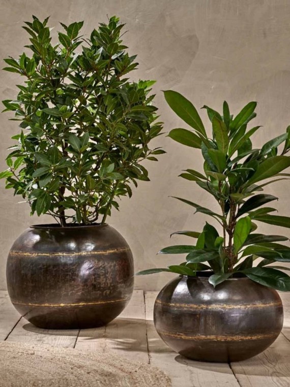 Recycled iron globe planter, Endo  Nkuku