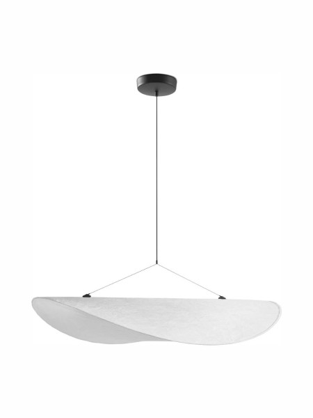 White tyvek suspension, Tense New Works pendant lamp
