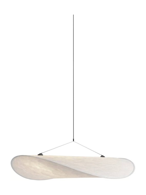 White tyvek suspension, Tense New Works pendant lamp