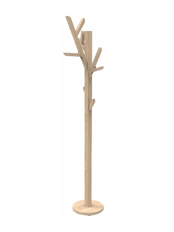 Coat rack Ambroise on foot in natural oak, Hartô | MBS Design