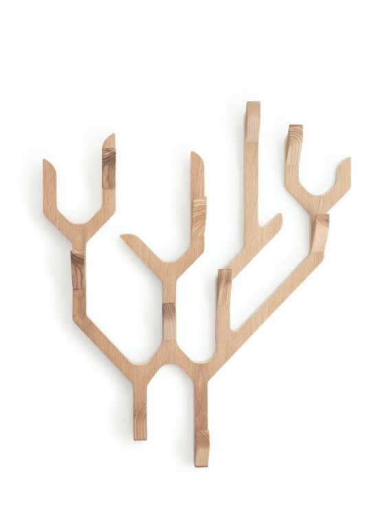 natural Oak wall coat rack, Ambroise Hartô